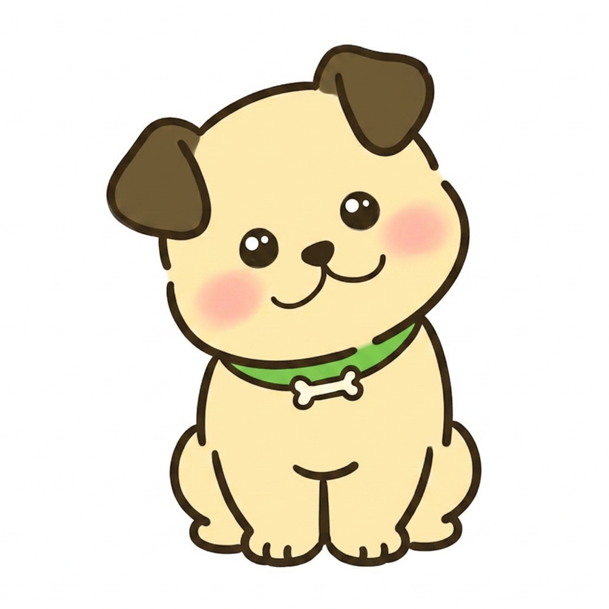 首をコテンと見つめる表情